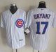 mlb jerseys Chicago Cubs #17 Bryant White Strip New Cool Base St