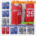 Basketball Philadelphia 76ers All Players Option Authentic Icon Edition Jersey- Player Style