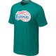 nba los angeles clippers big & tall primary logo L.green T-Shirt