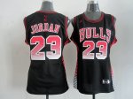 women nba chicago bulls #23 jordan black jerseys [limited editio