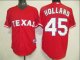 Baseball Jerseys texans rangers #45 holland red