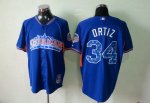 mlb 2013 all star boston red sox #34 drtiz blue jerseys