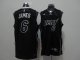 Basketball Jerseys miami heat #6 james black(full black)
