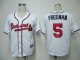 Baseball Jerseys atlanta braves #5 freeman white(2011 braves)