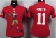 nike women nfl san francisco 49ers #11 smith red jerseys [portra