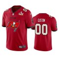 Tampa Bay Buccaneers Custom Red Super Bowl LV Champions Primary Logo Jersey