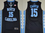 Men's North Carolina Tar Heels #15 Vince Carter 2016 Black Swingman College Basketball Jersey