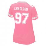Women NFL Dallas Cowboys #97 Taco Charlton Nike Pink 2017 Draft Pick Game Jersey
