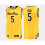 California Golden Bears #5 Jason Kidd Gold Alternate College Basketball Jersey