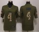 nike oakland raiders #4 carr army green salute to service limite