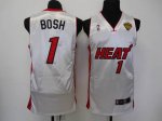 Basketball Jerseys miami heat #1 chris bosh white[2011 finals]