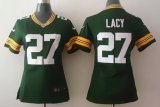 nike women nfl green bay packers #27 lacy green jerseys