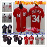 Baseball Washington Nationals All Players Option Stitched Flex Base Jersey