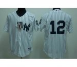New York Yankees #12 Ransom 2009 world series patchs white