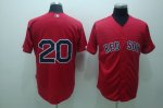 Baseball Jerseys boston red sox #20 youkilis red(cool base)