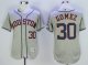 mlb houston astros #30 carlos gomez grey majestic flexbase authentic collection cooperstown jerseys