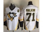 NHL Pittsburgh Penguins #71 Evgeni Malkin White CCM Throwback St