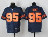 nike nfl chicago bears #95 dent elite blue [number orange]