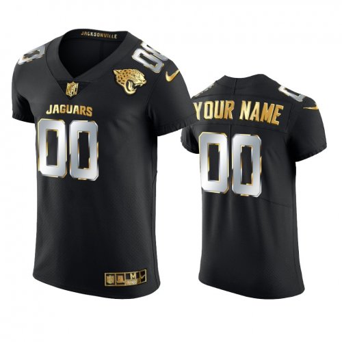Jacksonville Jaguars Custom Black 2020-21 Golden Edition Elite Jersey - Men\'s