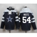 nike nfl dallas cowboys #54 randy white navy blue player pullover hoodie