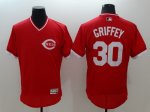 Men's MLB Cincinnati Reds #30 Ken Griffey Red Flexbase Authentic Collection Cooperstown Jersey