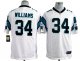 nike nfl carolina panthers #34 williams white jerseys [game]