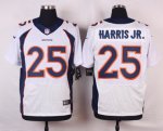 nike denver broncos #25 harris jr.white elite jerseys