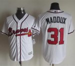 MLB Jersey Atlanta Braves #31 Maddux White New Cool Base Stitche