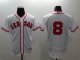 men mlb boston red sox #8 carl yastrzemski white majestic flexbase authentic collection cooperstown stitched baseball jersey