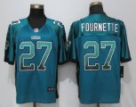 Men's NFL Jacksonville Jaguars #27 Leonard Fournette Green Drift Fashion Elite Jerseys