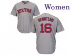 Youth MLB Boston Red Sox #16 Andrew Benintendi Majestic Grey Cool Base Jerseys