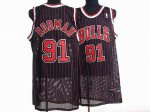 Basketball Jerseys chicago bulls #91 rodman black(red stripe)