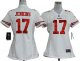 nike women nfl san francisco 49ers #17 jenkins white jersey