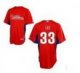 Philadelphia Phillies 33 Cliff Lee 2011 red jersey