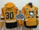 men nhl pittsburgh penguins #30 matt murray gold sawyer hooded sweatshirt 2017 stadium series stanley cup finals champions stitched nhl jersey