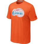 nba los angeles clippers big & tall primary logo orange T-Shirt