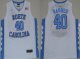 Men's North Carolina Tar Heels #40 Harrison Barnes 2016 White Swingman College Basketball Jersey