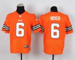nike nfl cleveland browns #6 hoyer elite orange jerseys
