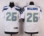 nike nfl seattle seahawks #26 williams elite white jerseys