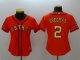 Women's Baseball Houston Astros #2 Alex Bregman Orange 2018 Gold Program Cool Base Stitched Jerseys