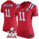 Women's NIKE NFL New England Patriots #11 Julian Edelman Red Super Bowl LI Bound Jersey
