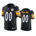 Pittsburgh Steelers Custom Black 100th Season Vapor Limited Jersey