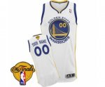 Youth Adidas Golden State Warriors Customized Authentic White Home 2017 The Finals Patch NBA Jersey