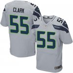 nike seattle seahawks #55 clark elite grey jerseys