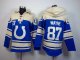 nike nfl indianapolis colts #87 wayne cream-blue [pullover hoode