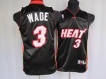 youth Basketball Jerseys miami heat #3 wade black