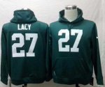 nike nfl green bay packers #27 lacy green [pullover hooded sweat