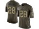 Nike New York Jets #28 Curtis Martin army Green Salute to Servic