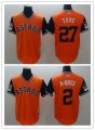Baseball Houston Astros Orange Navy 2018 Players' Weekend Jersey