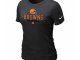 Women Cleveland Browns Black T-Shirt